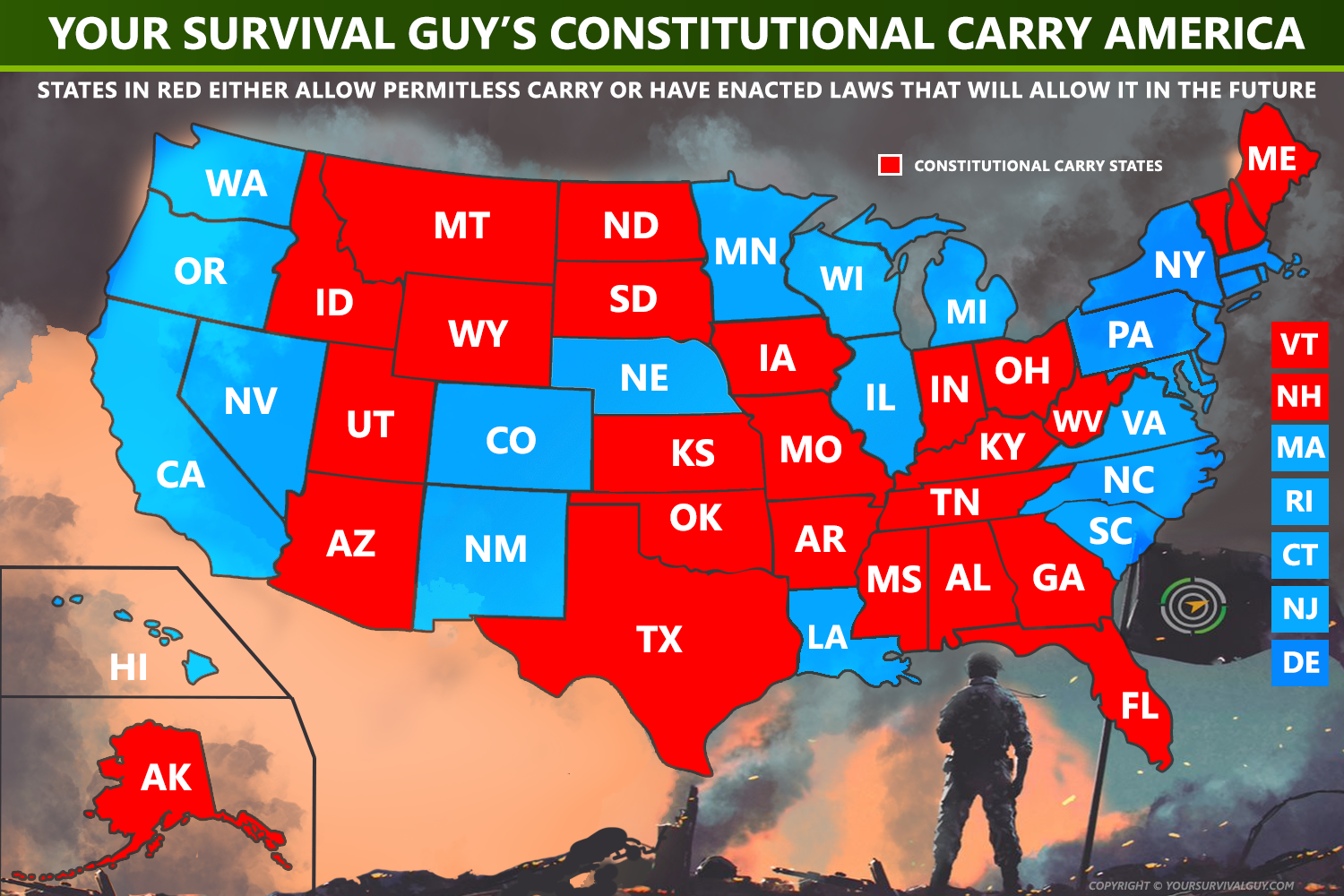 Florida Joins 25 States With Permitless Carry Your Survival Guy 3798